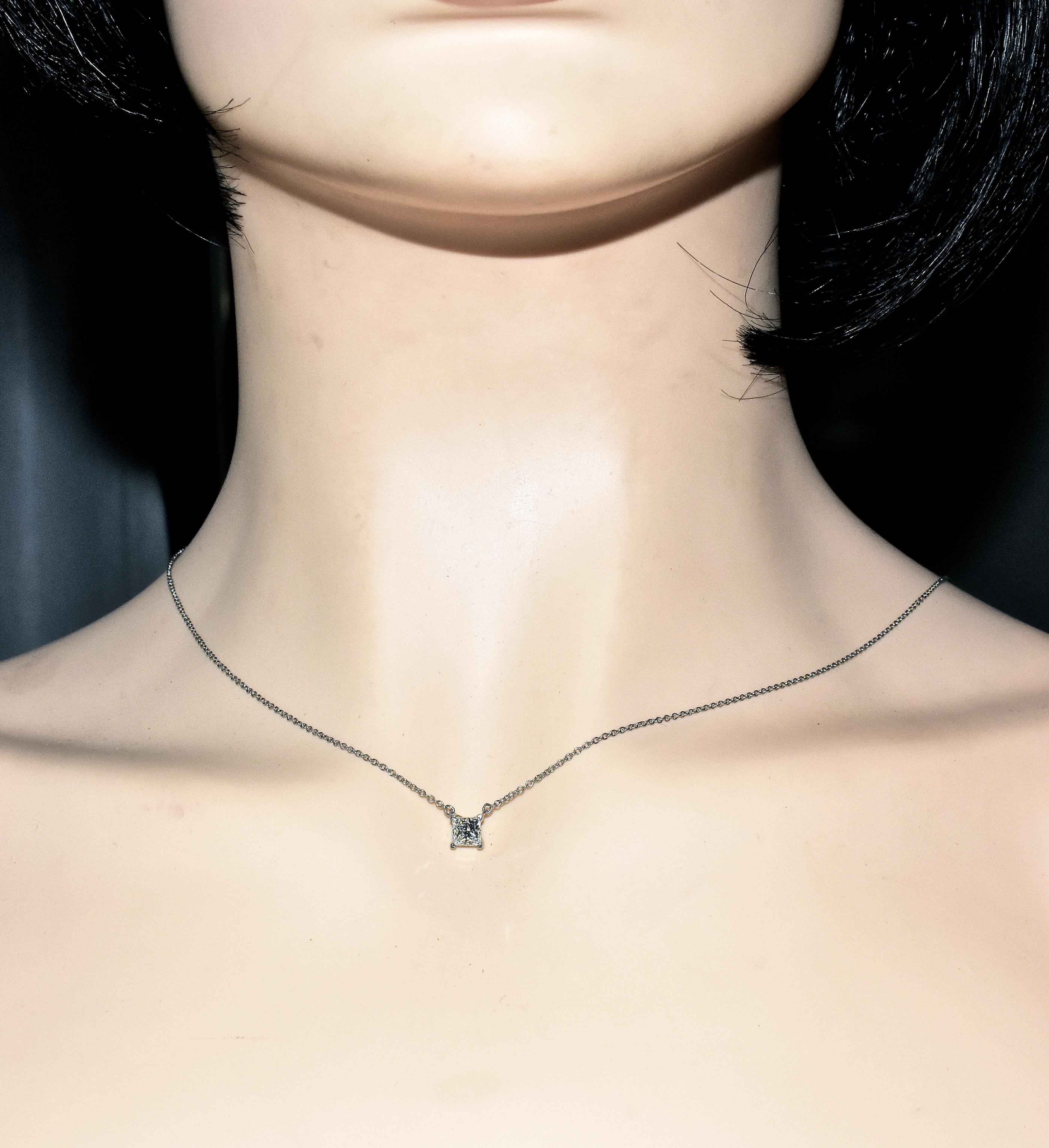 Women's or Men's Diamond Pendant Necklace by Tiffany & Co.