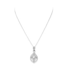 Anhänger-Halskette mit Diamant
