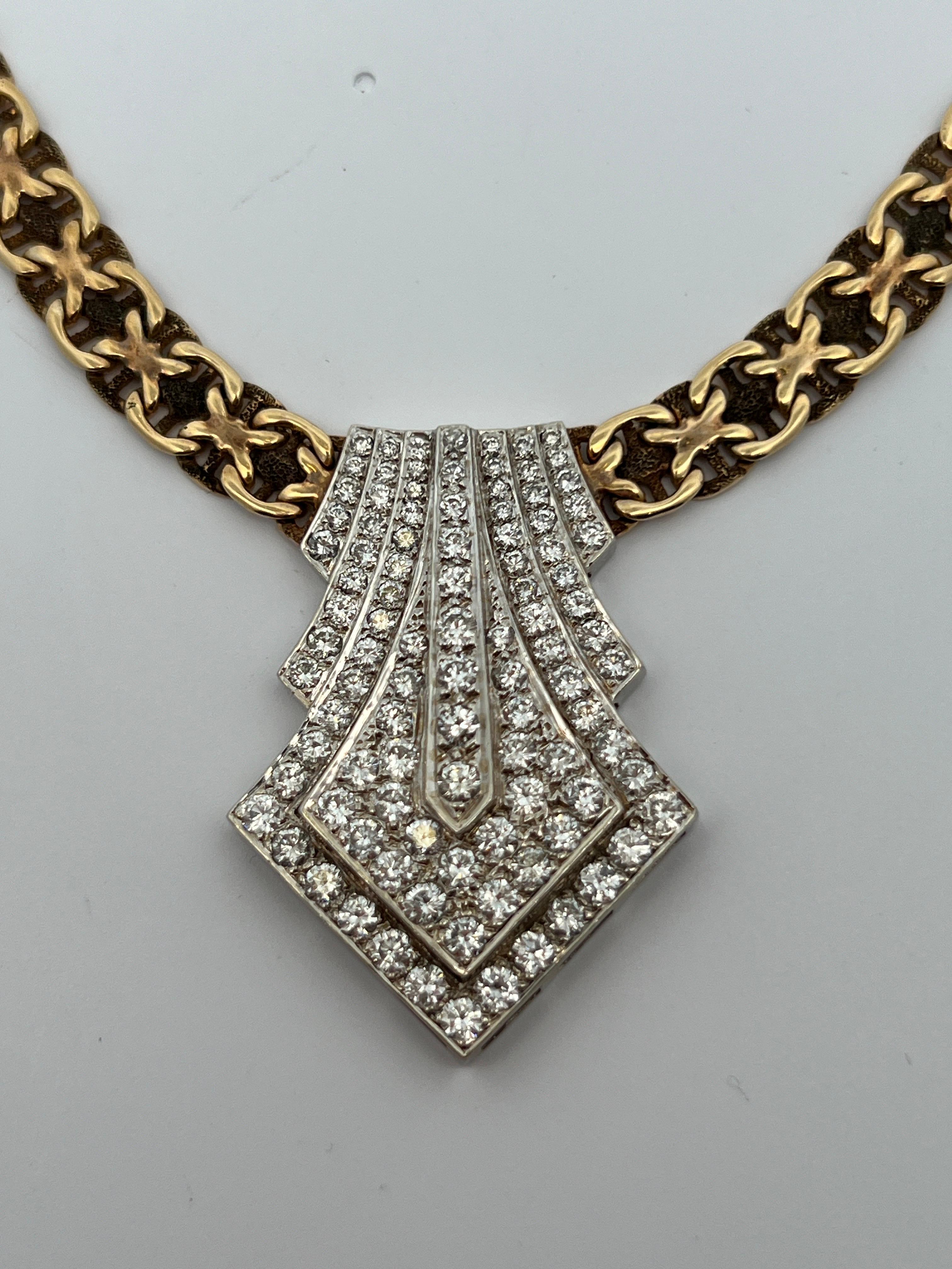 Women's Diamond Pendant Necklace  For Sale