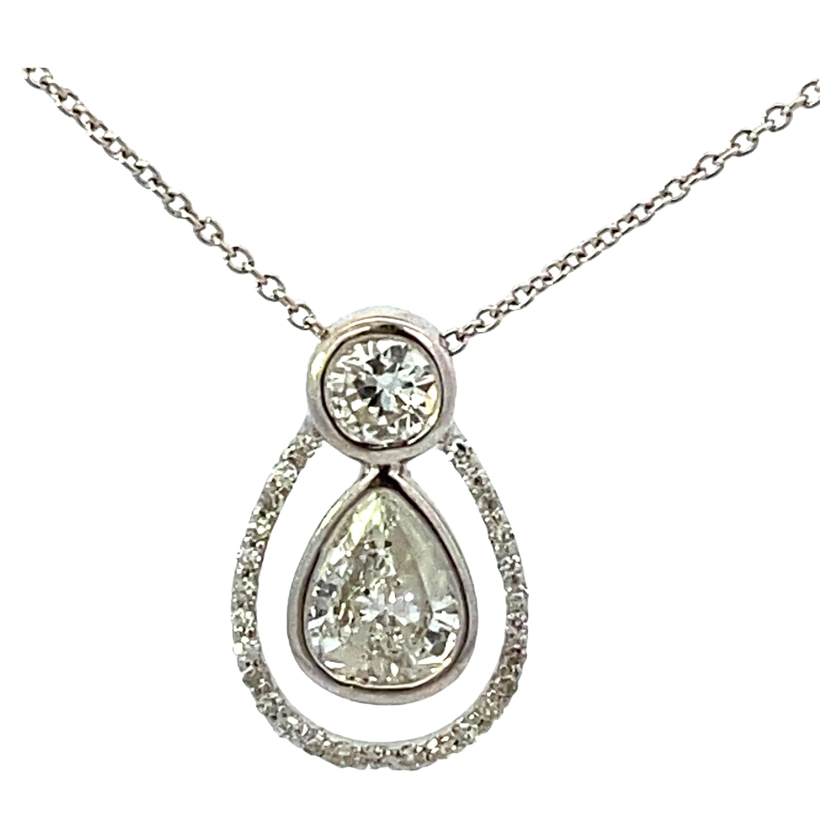 Diamond Pendant Necklace For Sale