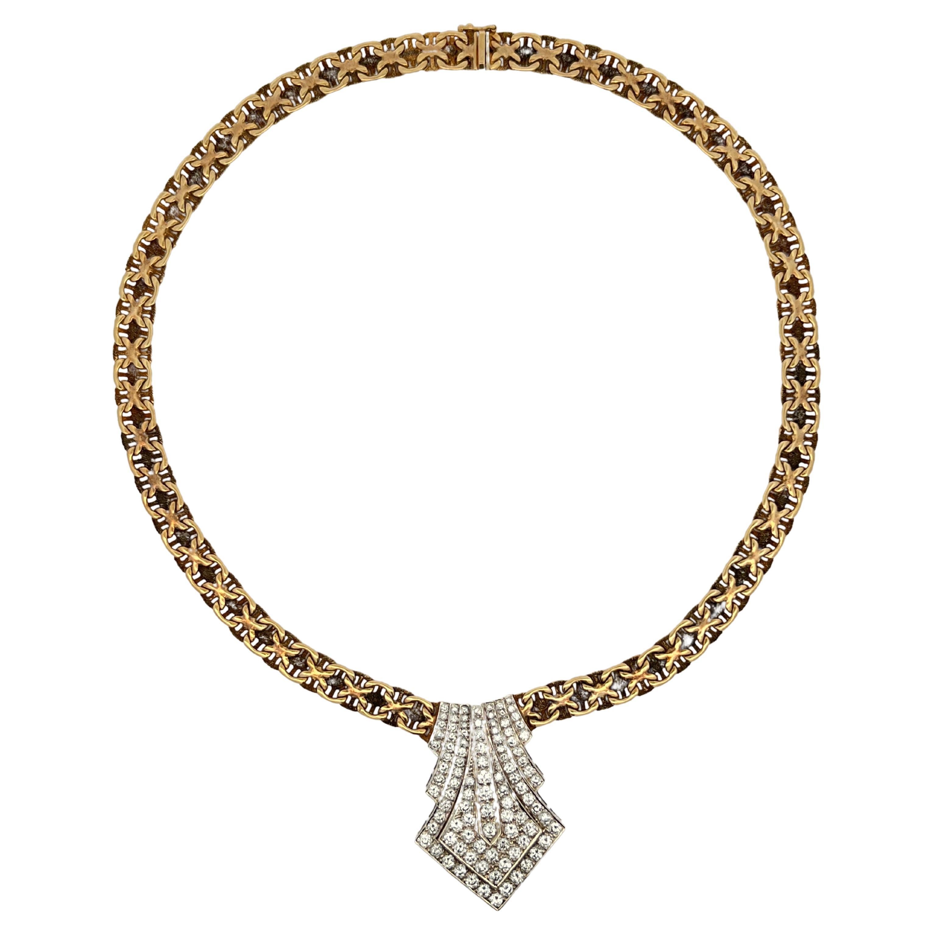Diamond Pendant Necklace  For Sale