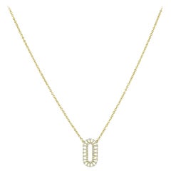 Diamond Pendant Necklace in 18k Yellow Gold