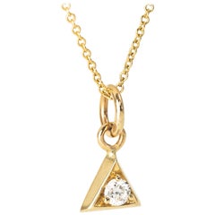 Diamant-Anhänger Halskette Triangle