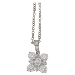 Diamond Pendant on Chain 0.65 Carat