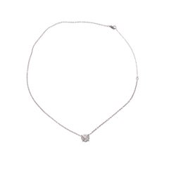 Diamond Pendant Platinum Curved Trilliant Diamonds