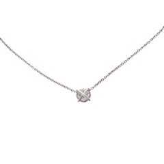 Colgante Platino Diamantes Trillantes Curvos