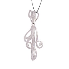 Pendentif en or 4,77 carats serti de diamants