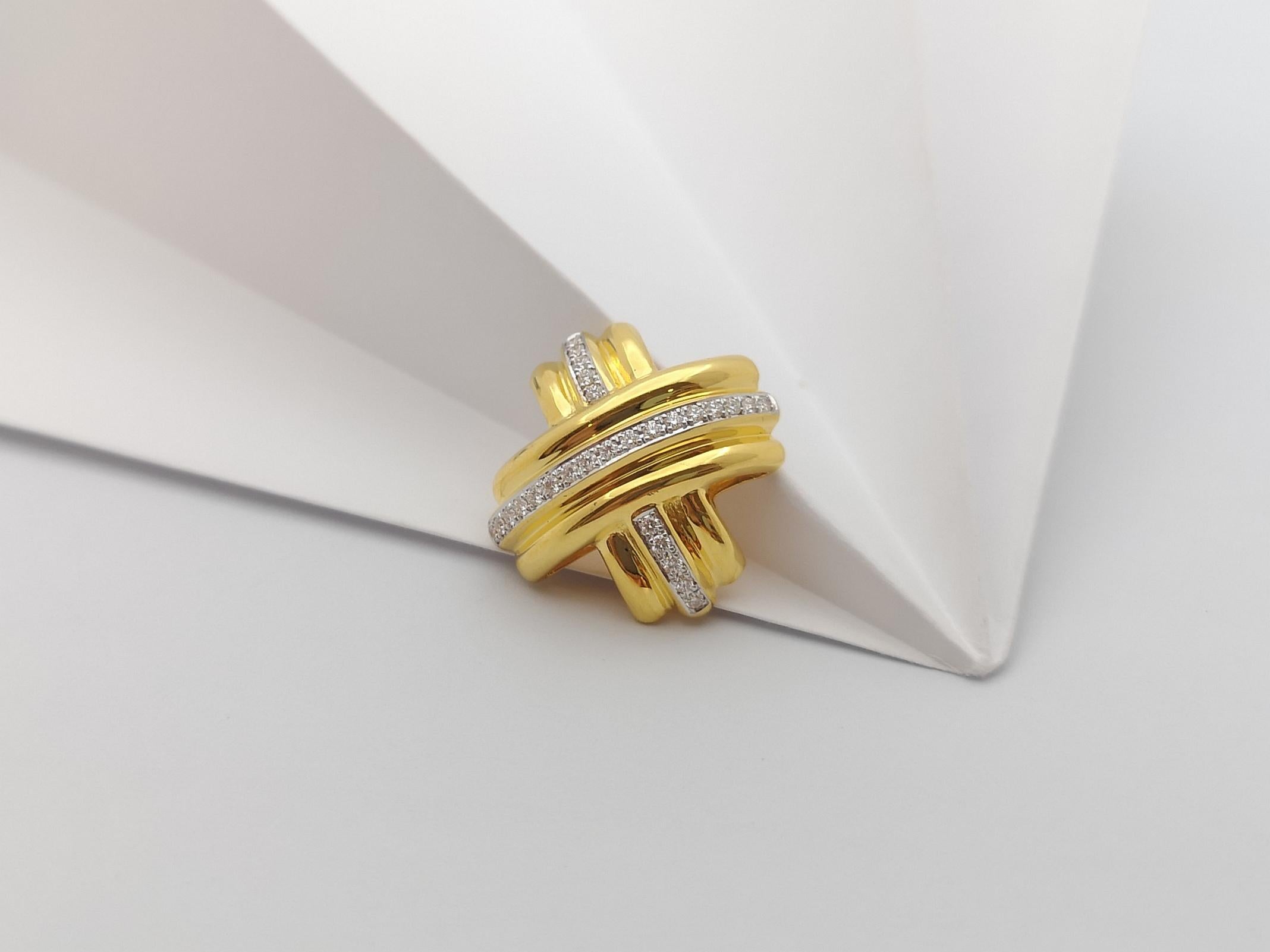 Diamant-Anhänger in 18 Karat Gold gefasst im Angebot 6