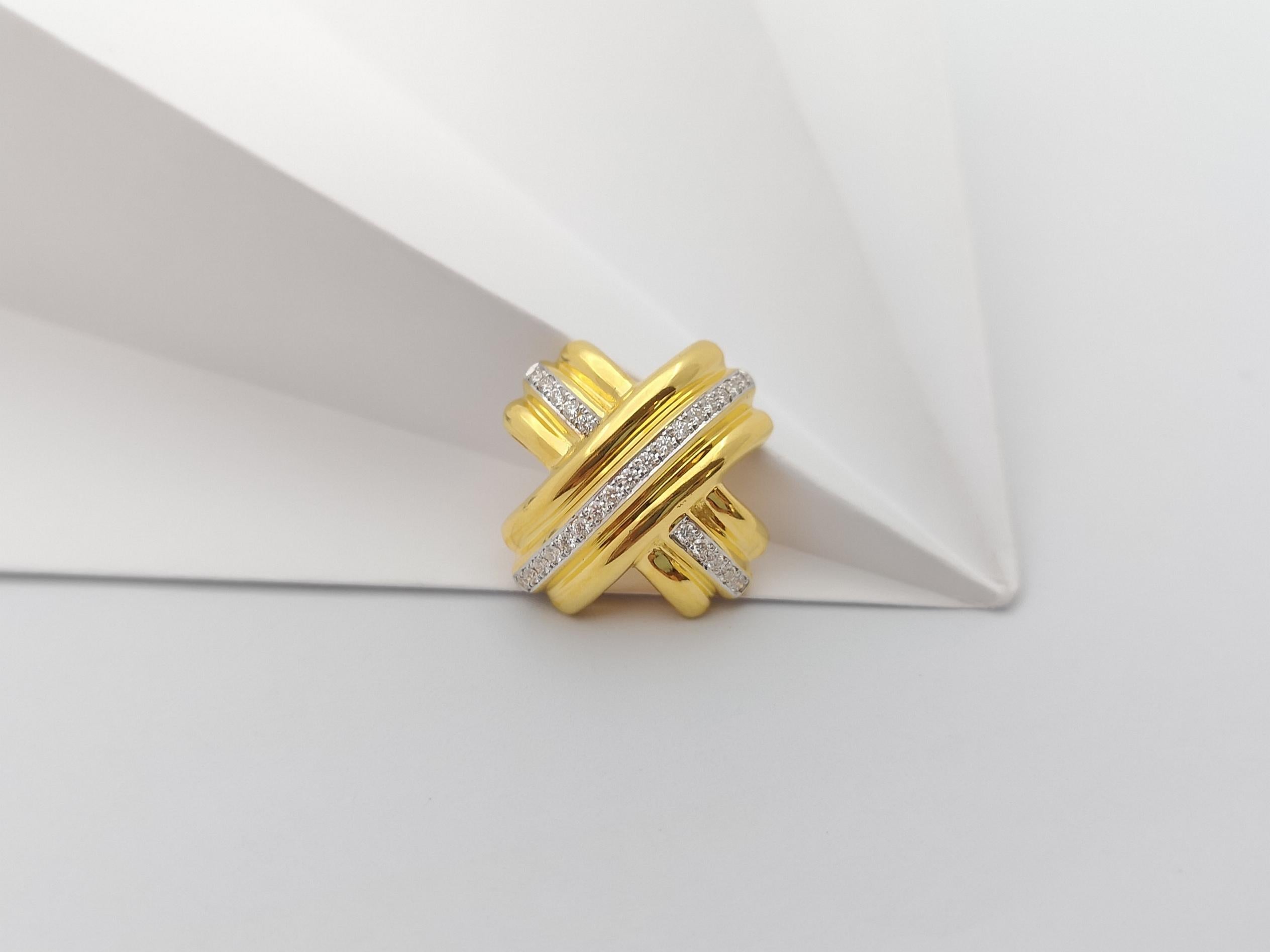 Diamant-Anhänger in 18 Karat Gold gefasst im Angebot 7