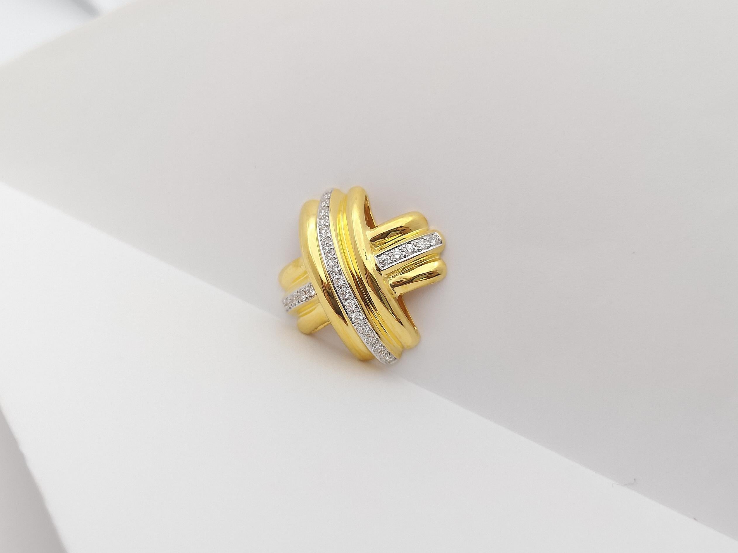 Diamant-Anhänger in 18 Karat Gold gefasst für Damen oder Herren im Angebot