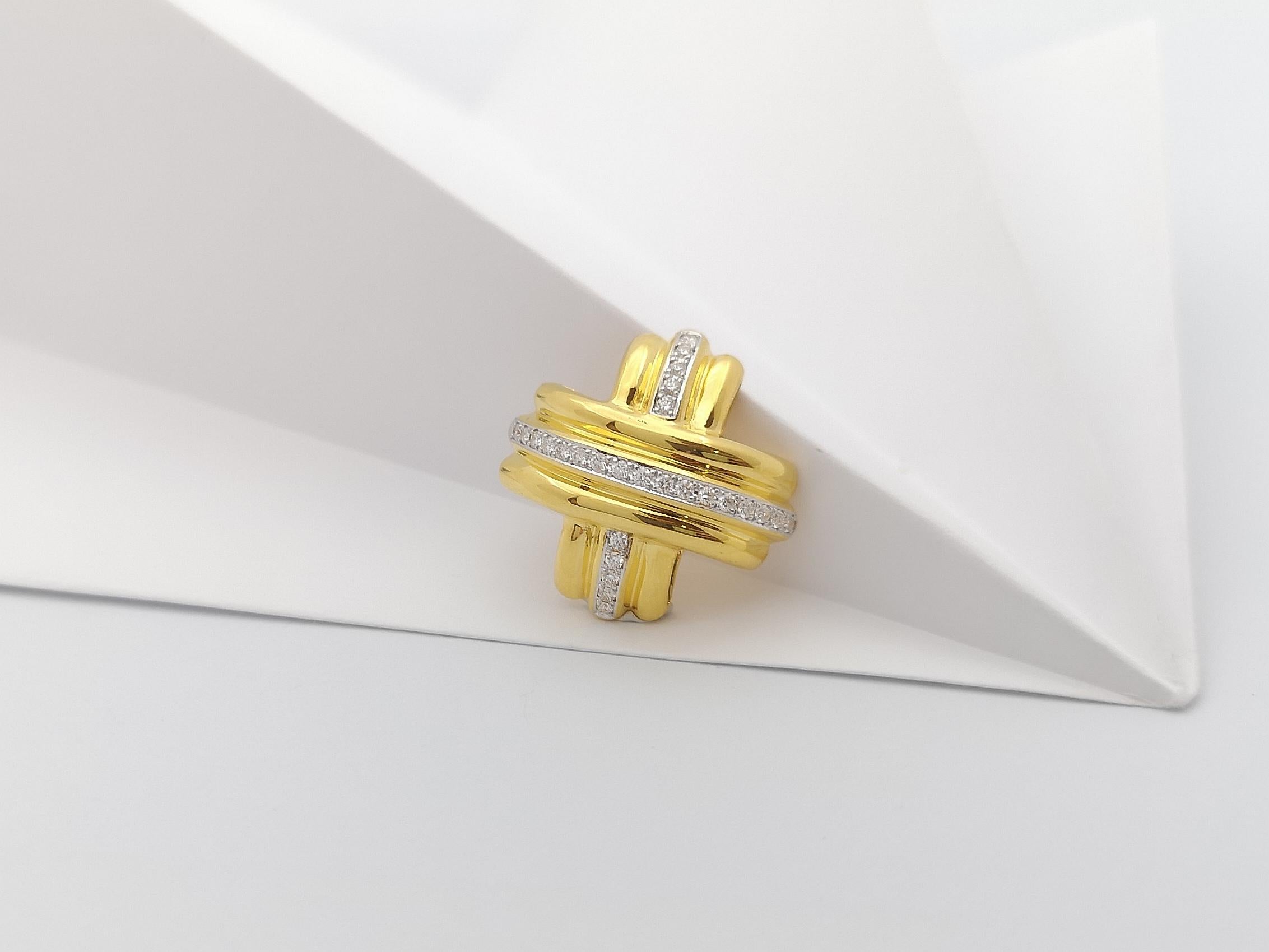 Diamant-Anhänger in 18 Karat Gold gefasst im Angebot 4