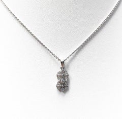 Diamond Pendant Set in 18 Karat White Gold Settings