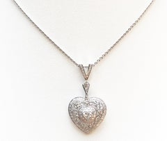 Diamant-Anhänger in 18 Karat Weißgold gefasst