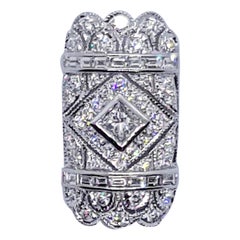 Diamond Pendant Set in 18 Karat White Gold Settings