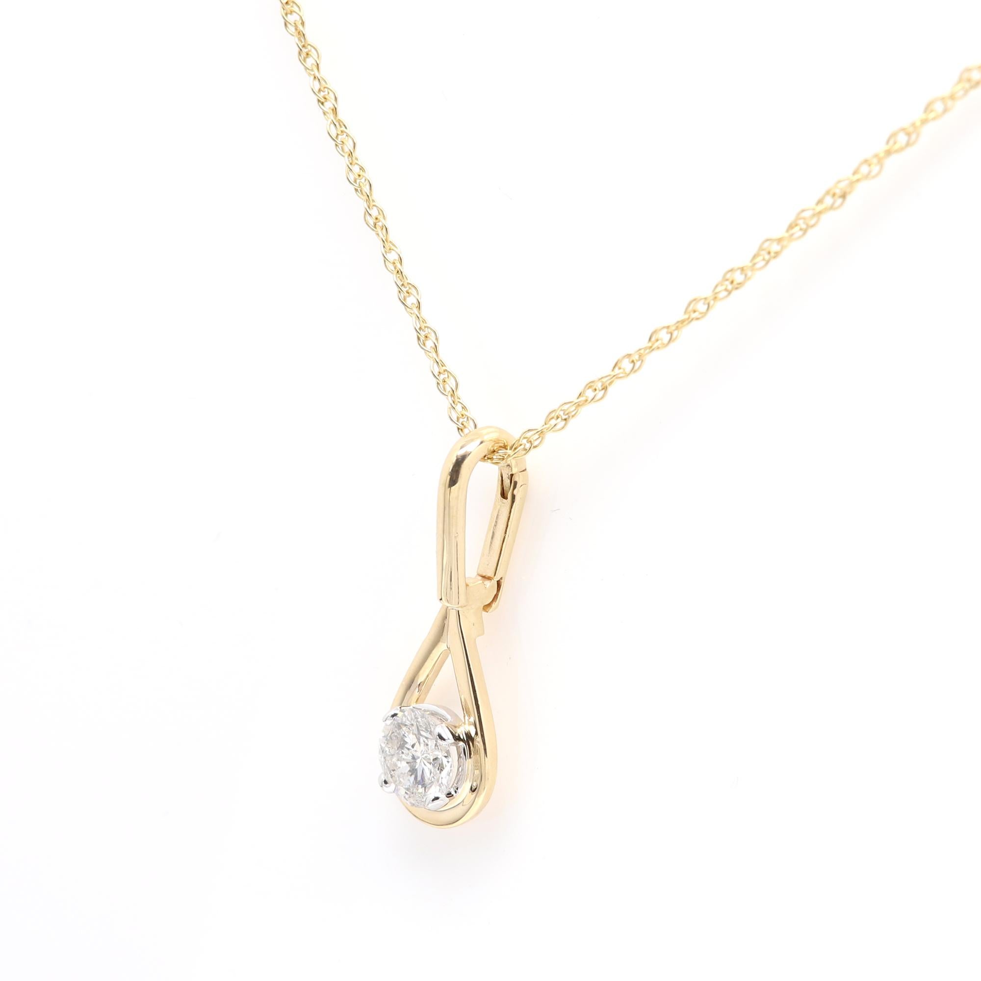 Diamond Pendant With Enhancer 14 Karat Yellow Gold Diamond 1.0 Carat  For Sale 5