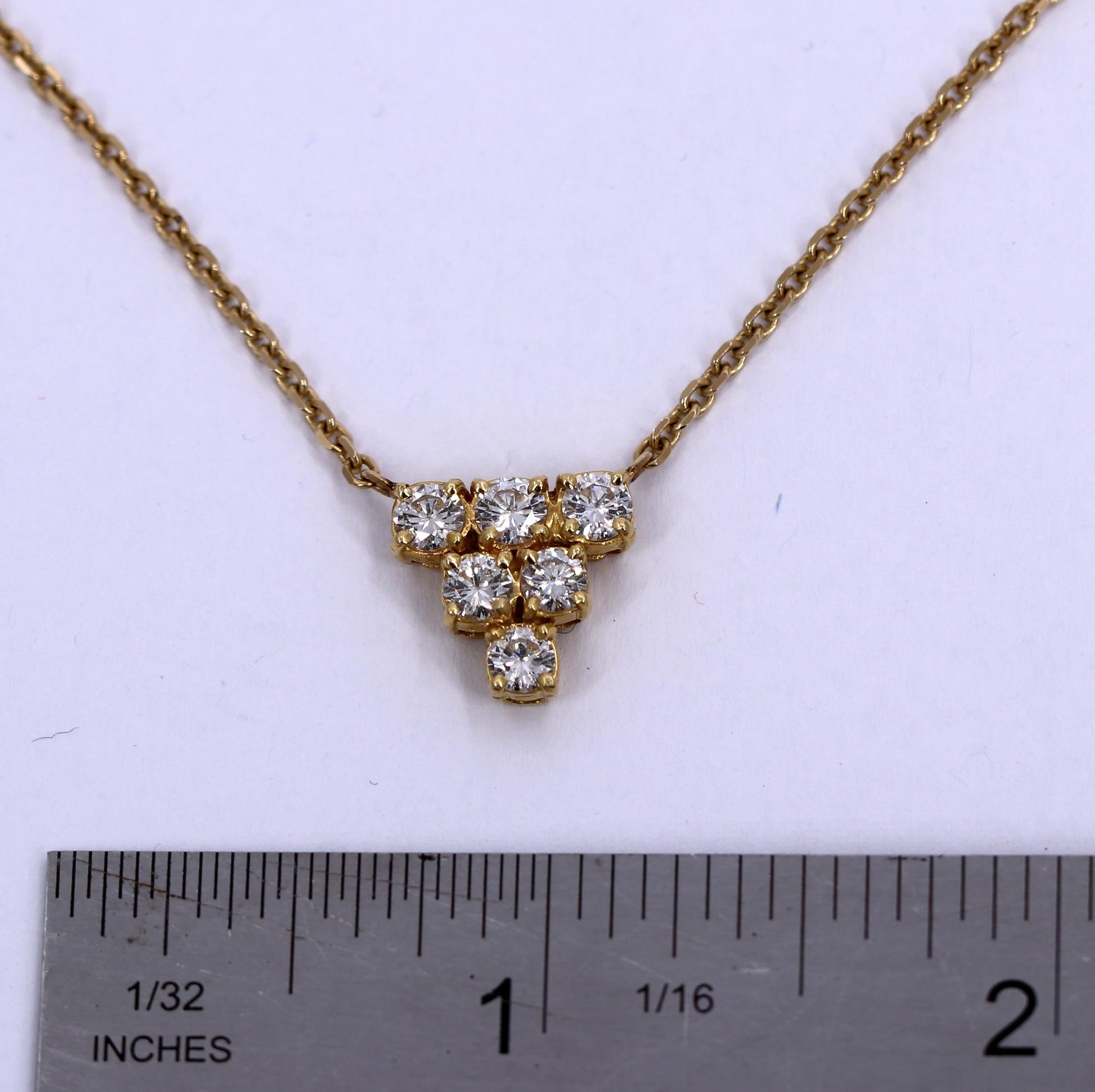 Diamond Pendant with Gold Chain 1