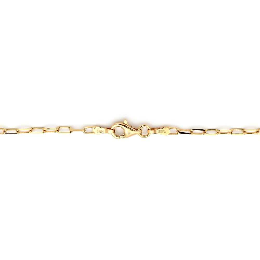 Round Cut Diamond Petals Fringe Necklace, 18 Karat Yellow Gold