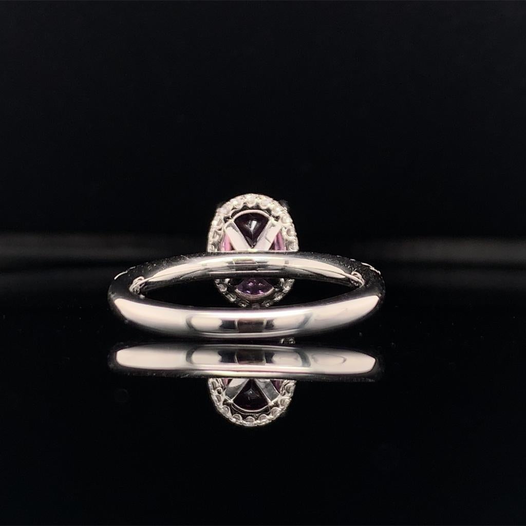 Diamond Pink Sapphire Ring 18k Gold 2.75 TCW Women Certified 5