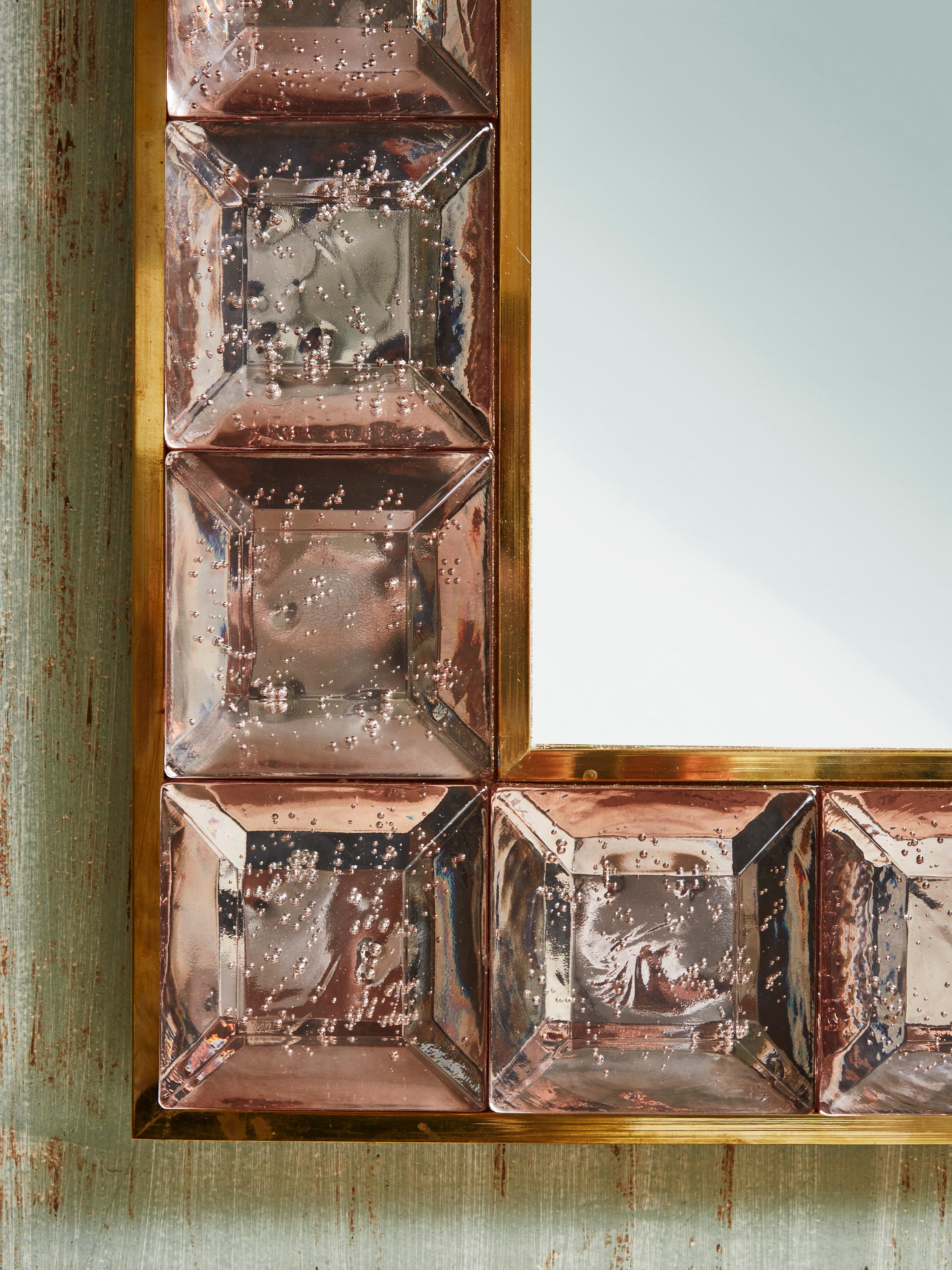 Diamond Pits Mirror by Studio Glustin In Excellent Condition For Sale In Saint-Ouen (PARIS), FR