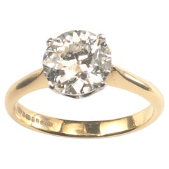 Solitärring aus Diamant, Platin und Gold, 2,05 Karat