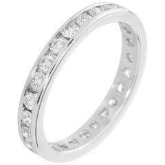 Platinband mit Diamanten