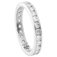 Anillo de diamantes y platino