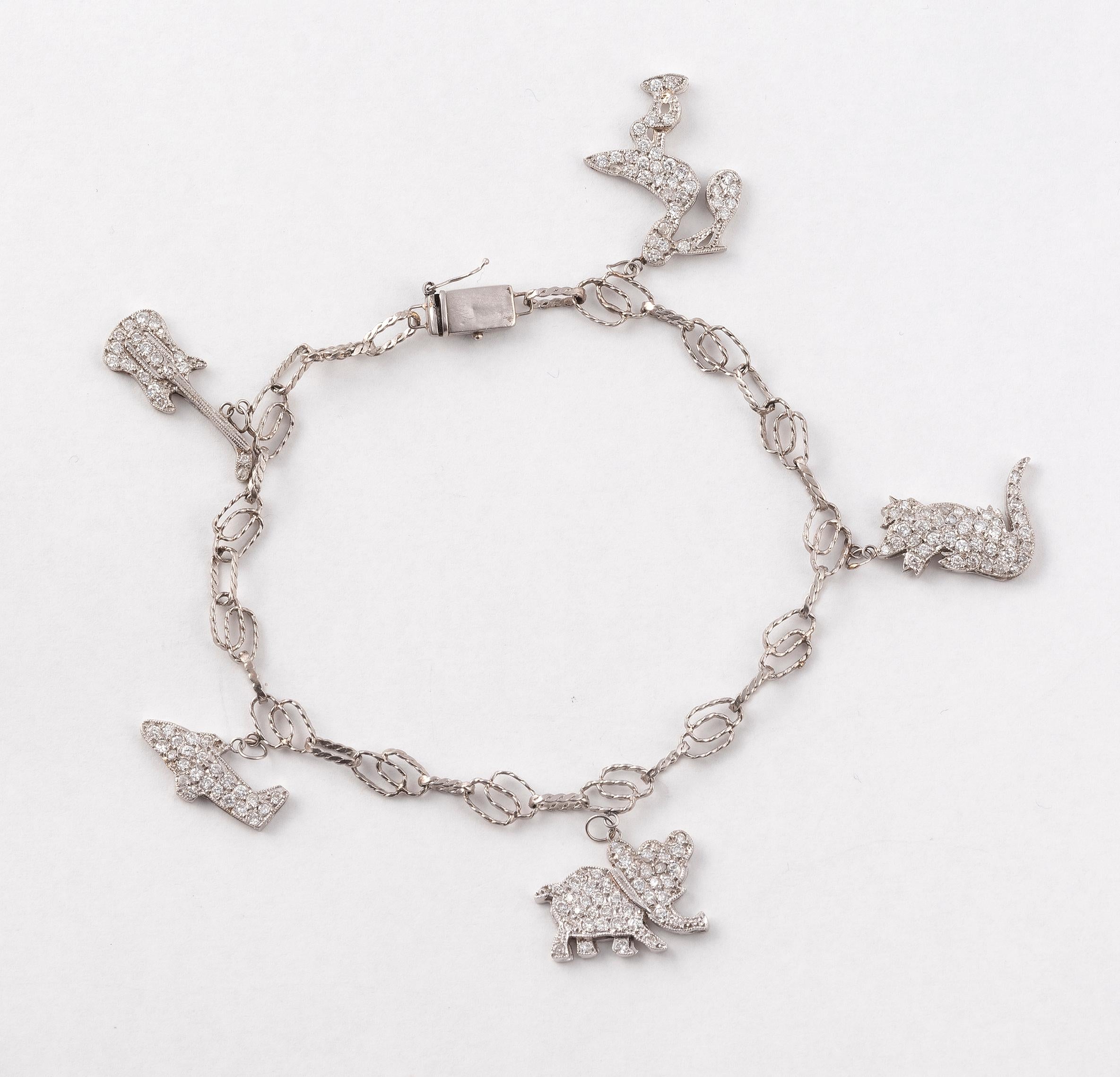 novelty link charm bracelets