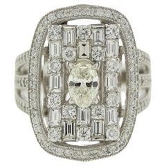 Diamond Platinum Cocktail Ring