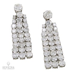 Spectra Fine Jewelry Orecchini a goccia in platino con diamante