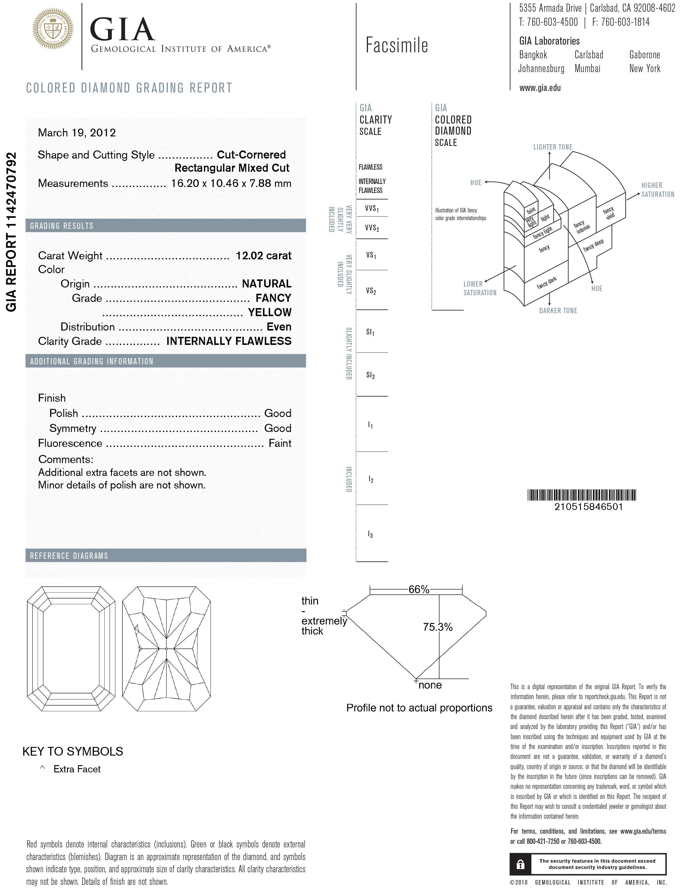 Radiant Cut GIA Certified 12.02 Carat Radiant Diamond Engagement Ring Platinum in Stock