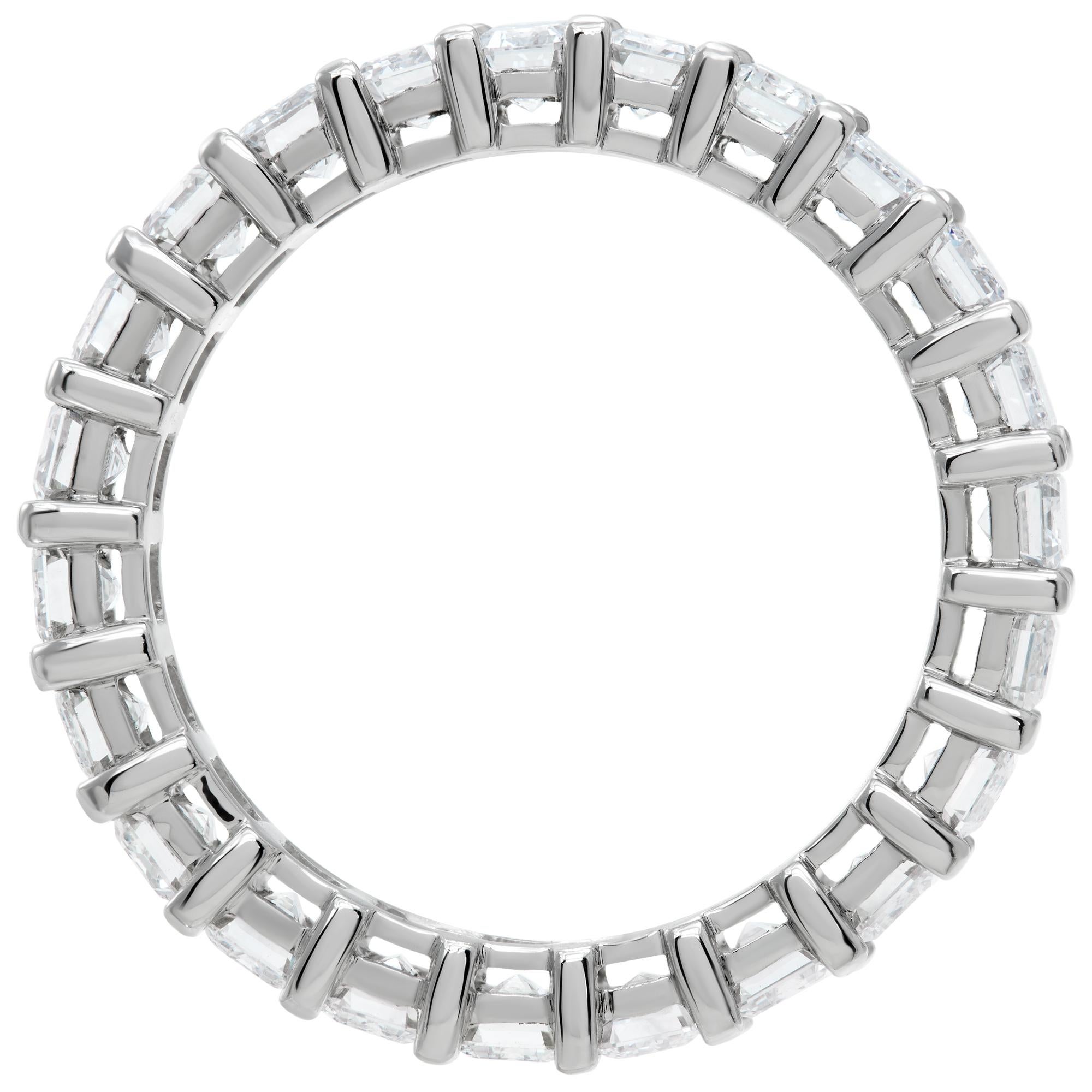 Women's Diamond Platinum eternity band For Sale