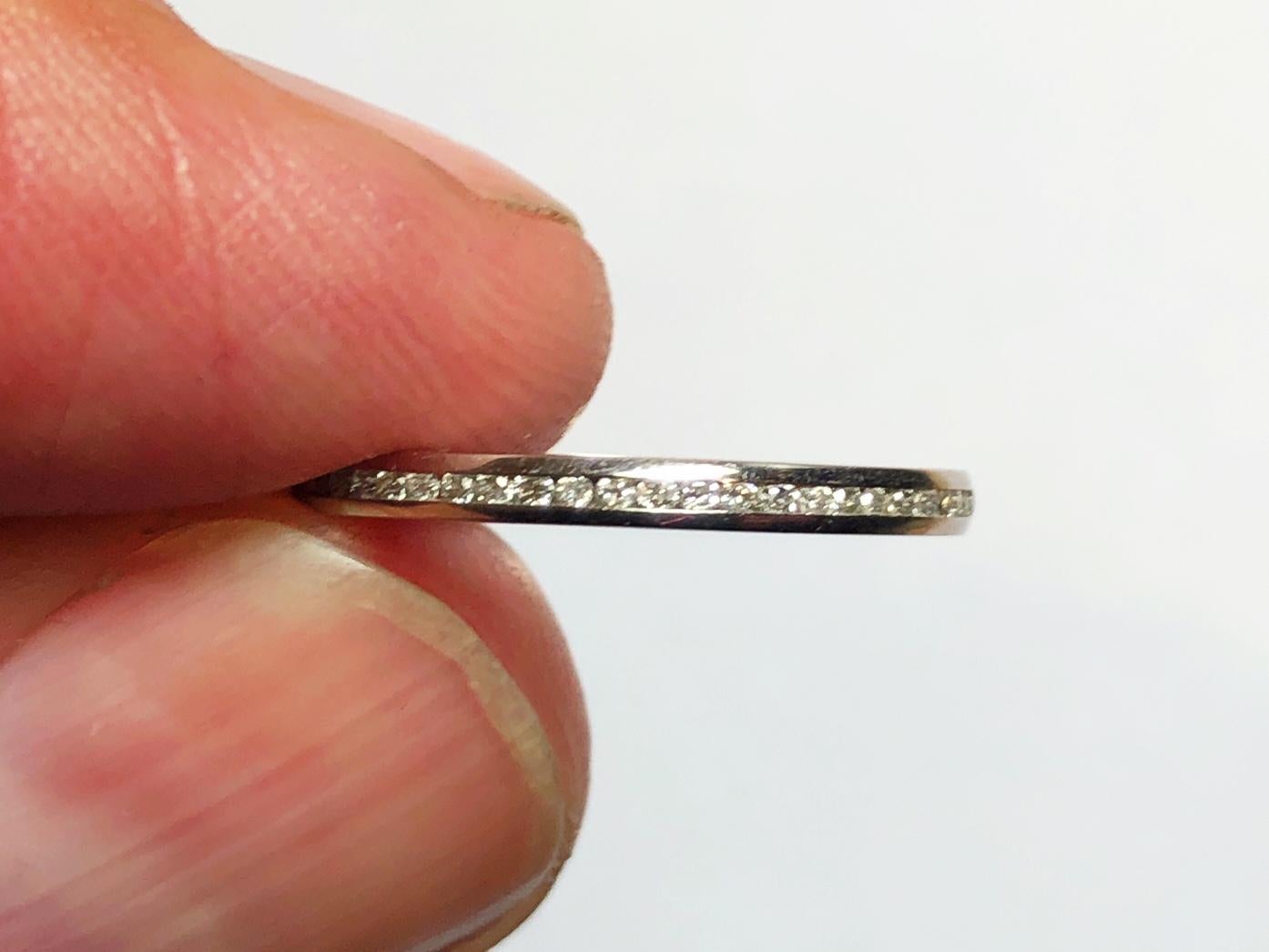 Diamond Platinum Eternity Ring, 0.26 Carats In Excellent Condition For Sale In London, GB