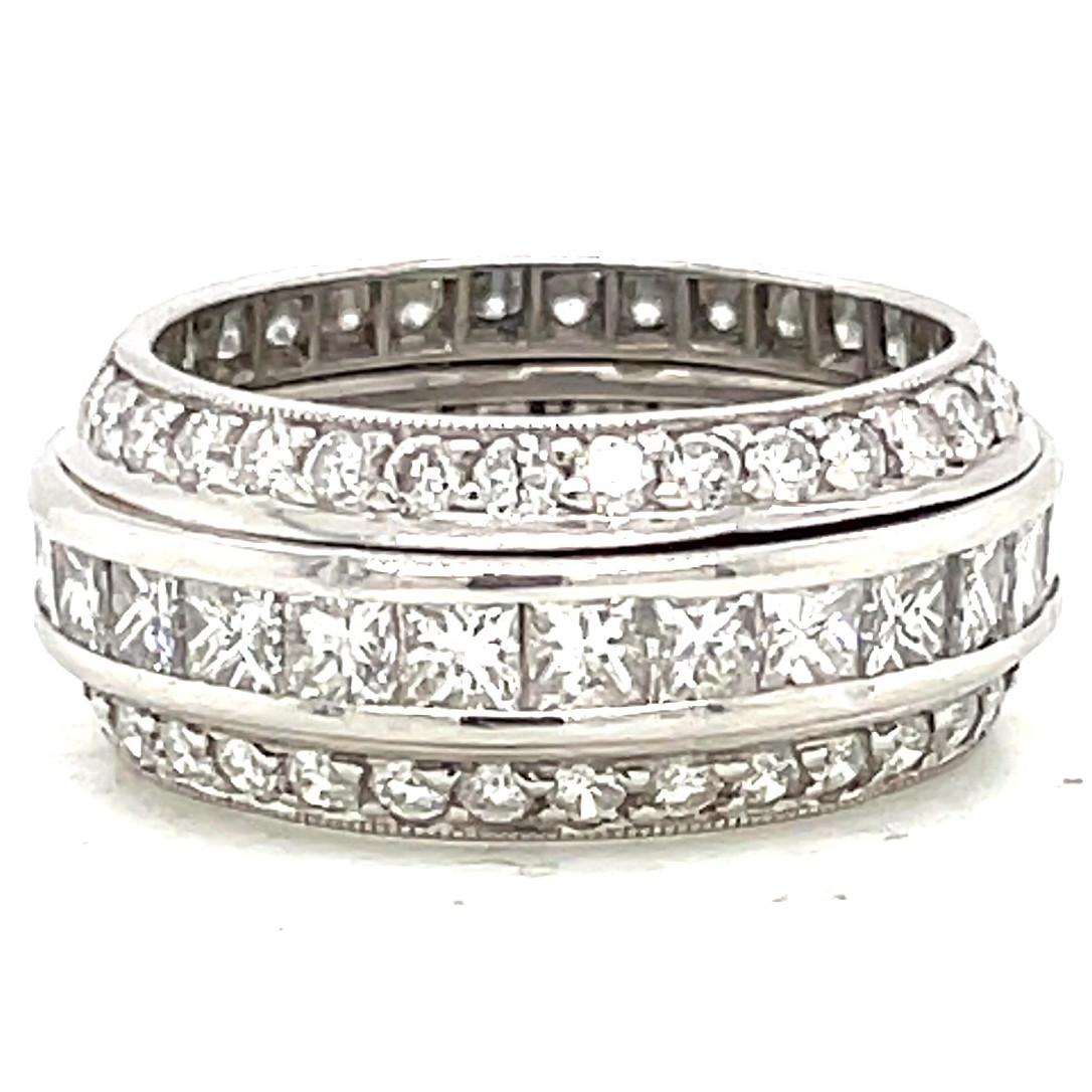 Round Cut Diamond Platinum Eternity Ring