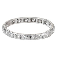 Diamond Platinum Eternity Ring Wedding Band