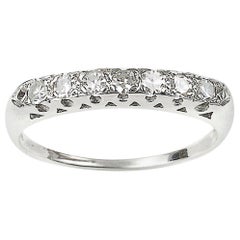 Diamond Platinum Half Eternity Ring, 0.30 Carat