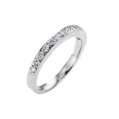 Diamond Platinum Half Eternity Ring
