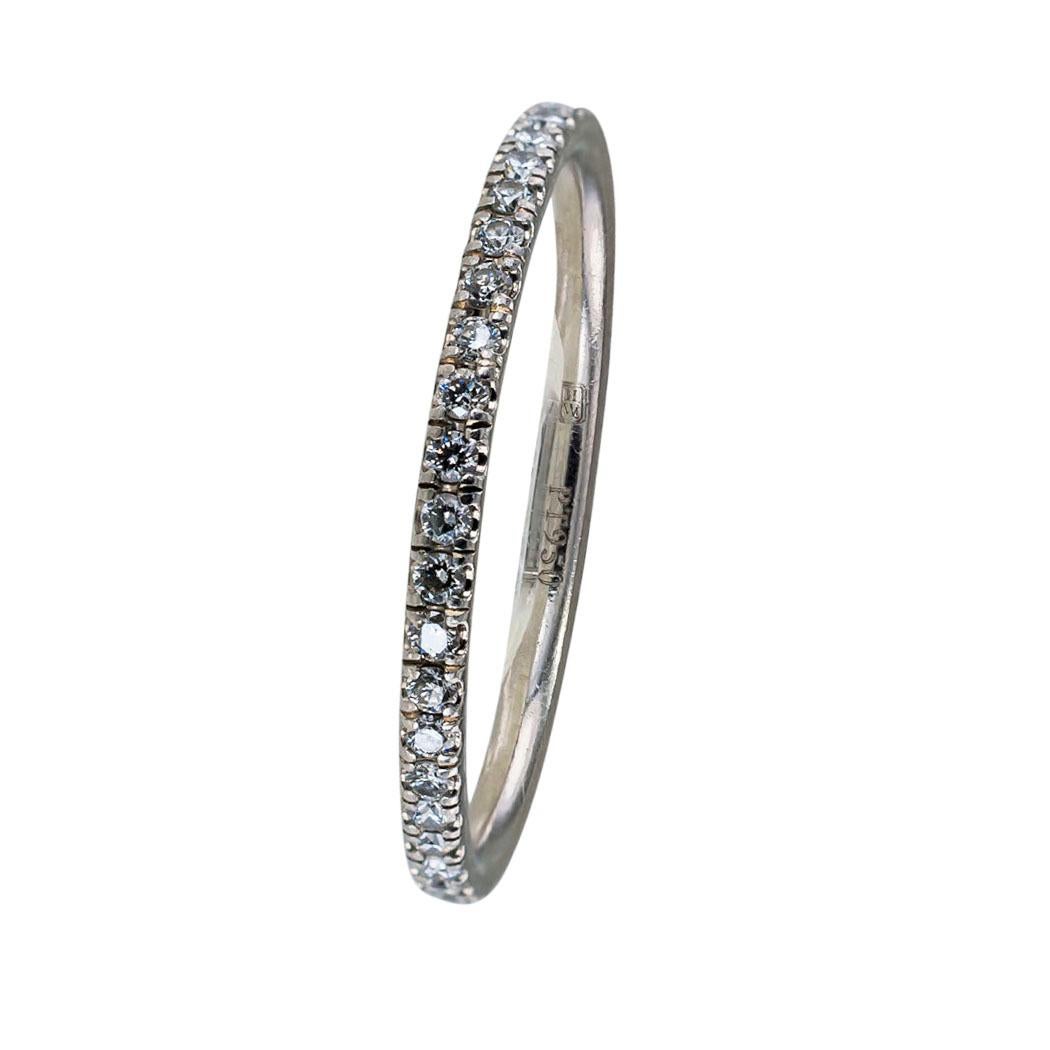 Harry Winston diamond and platinum eternity ring size 6.  Clear and concise information you want to know is listed below.  Contact us right away if you have additional questions.  We are here to connect you with beautiful and affordable