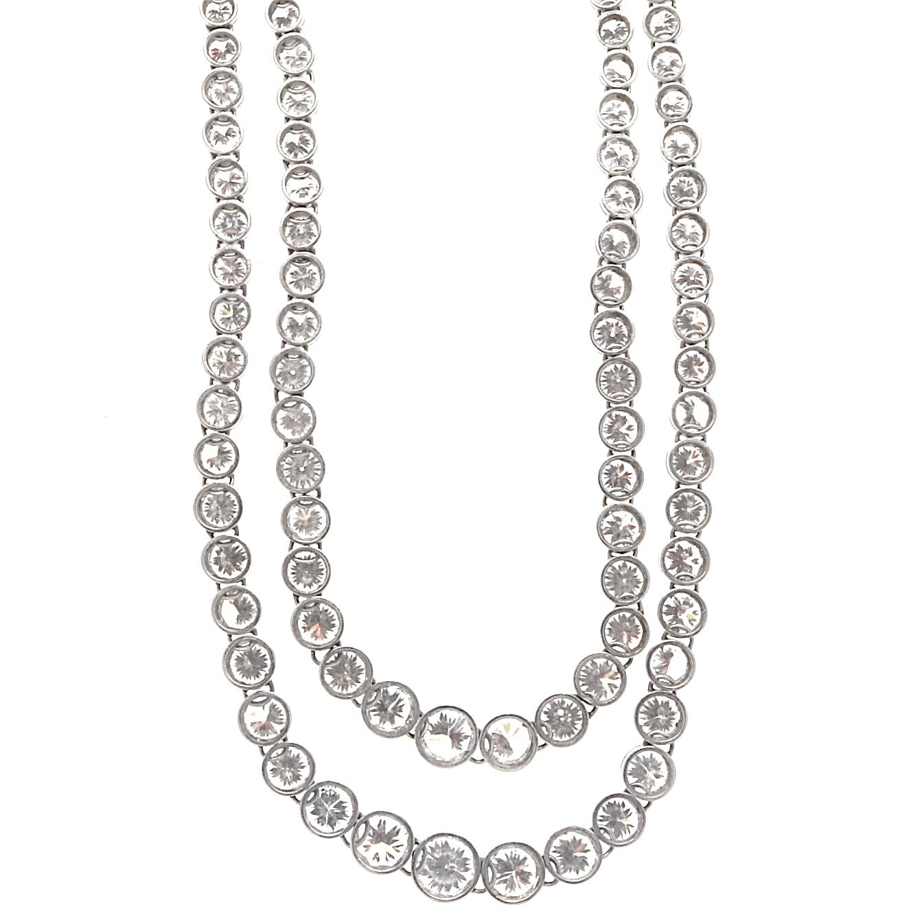 real platinum necklace