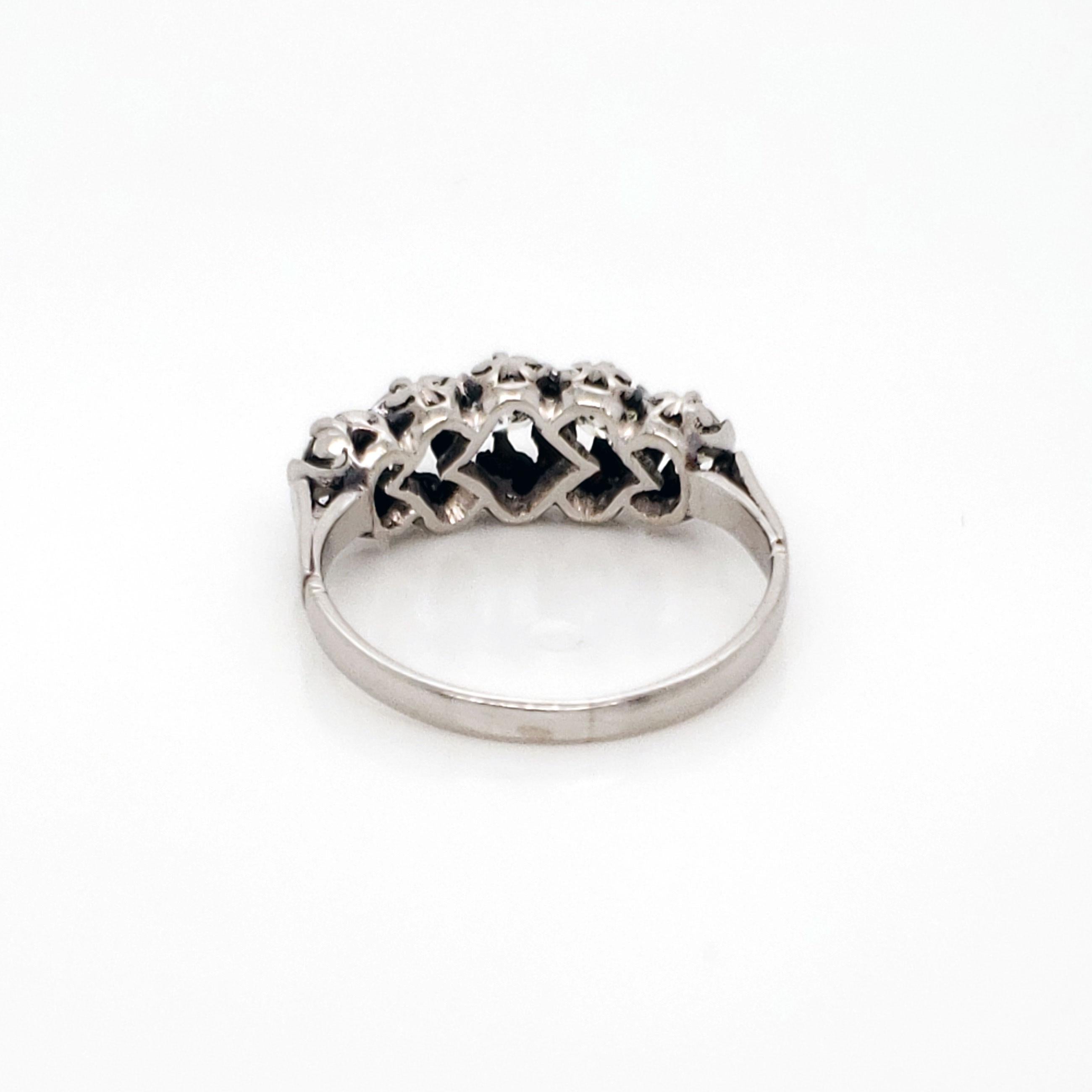 Women's Diamond Platinum Ring, circa 1950