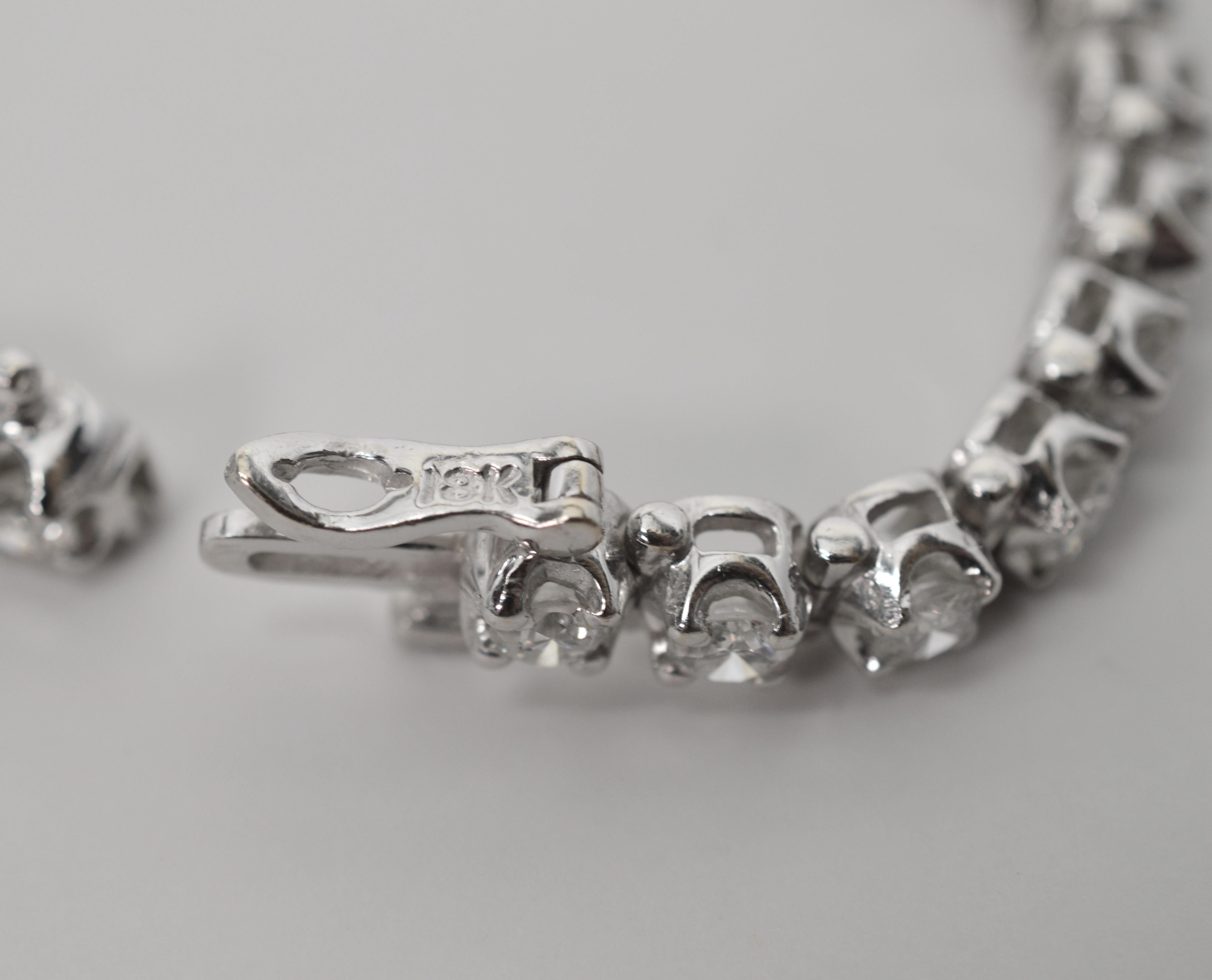 Diamond Platinum Tennis Bracelet 2