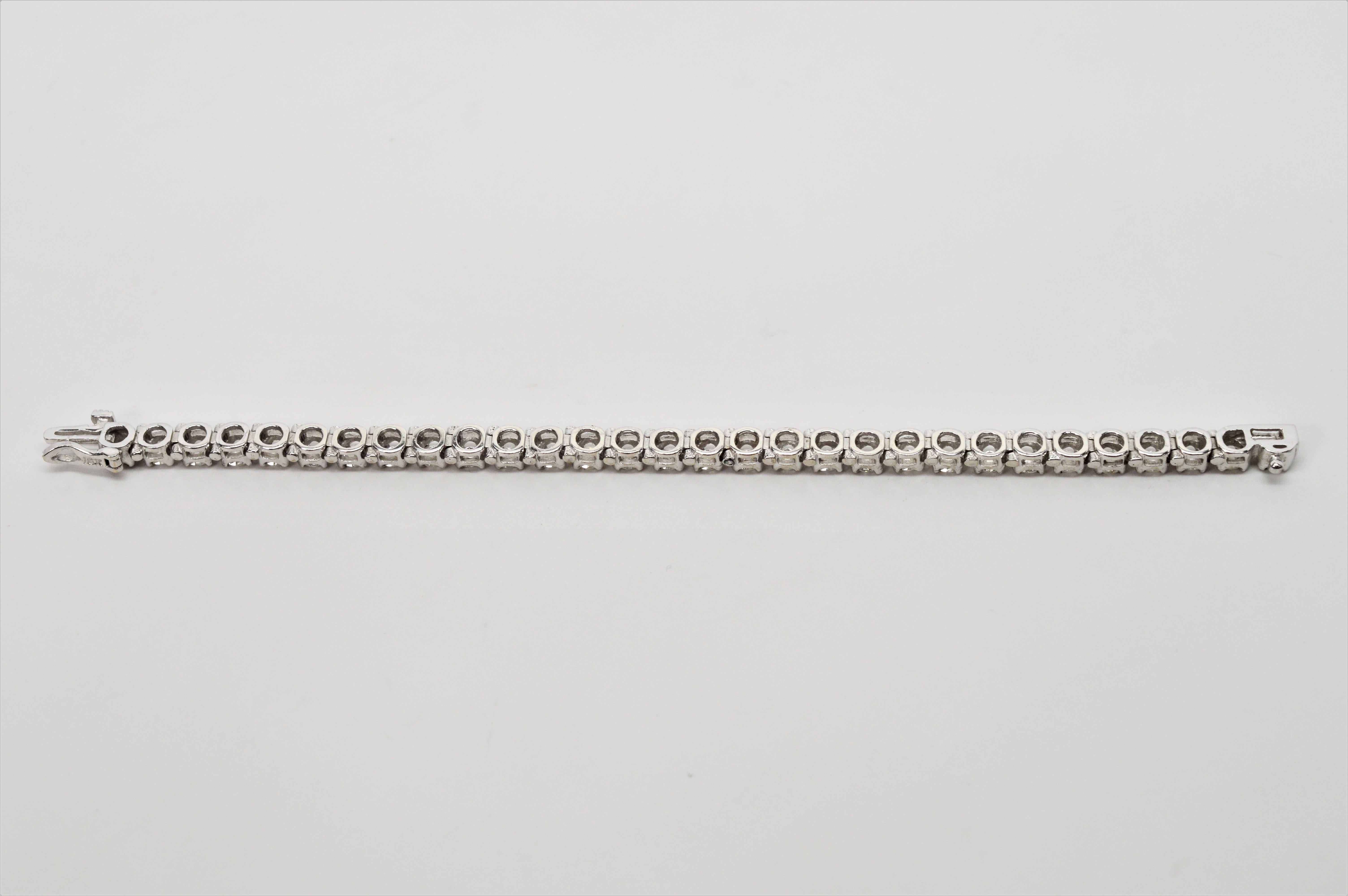 Diamond Platinum Tennis Bracelet 3