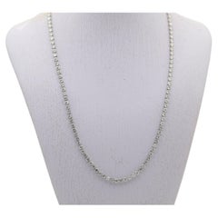 Collier de tennis en platine et diamants, 10 carats