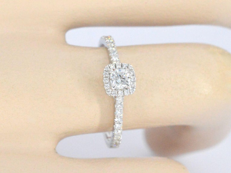 Diamond Point White Golden Hearts and Arrows Diamonds ring For