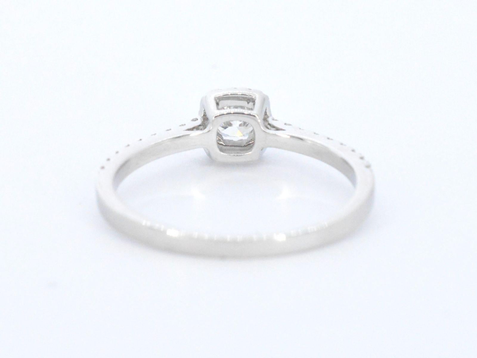 Diamond Point - White Golden Hearts and Arrows Diamonds ring For Sale 1