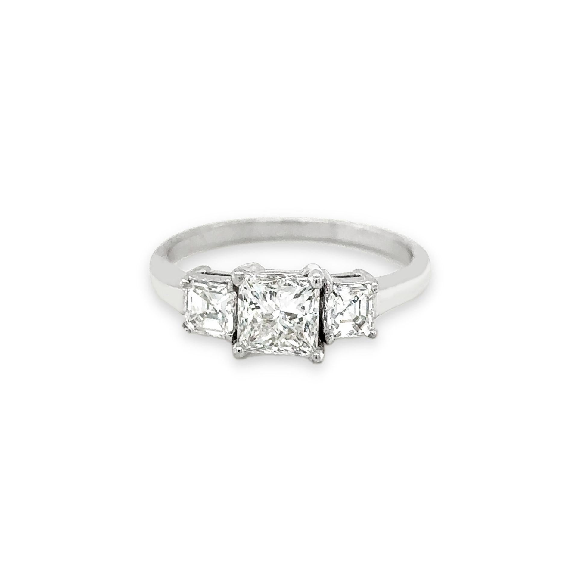 trilogy princess cut diamond ring