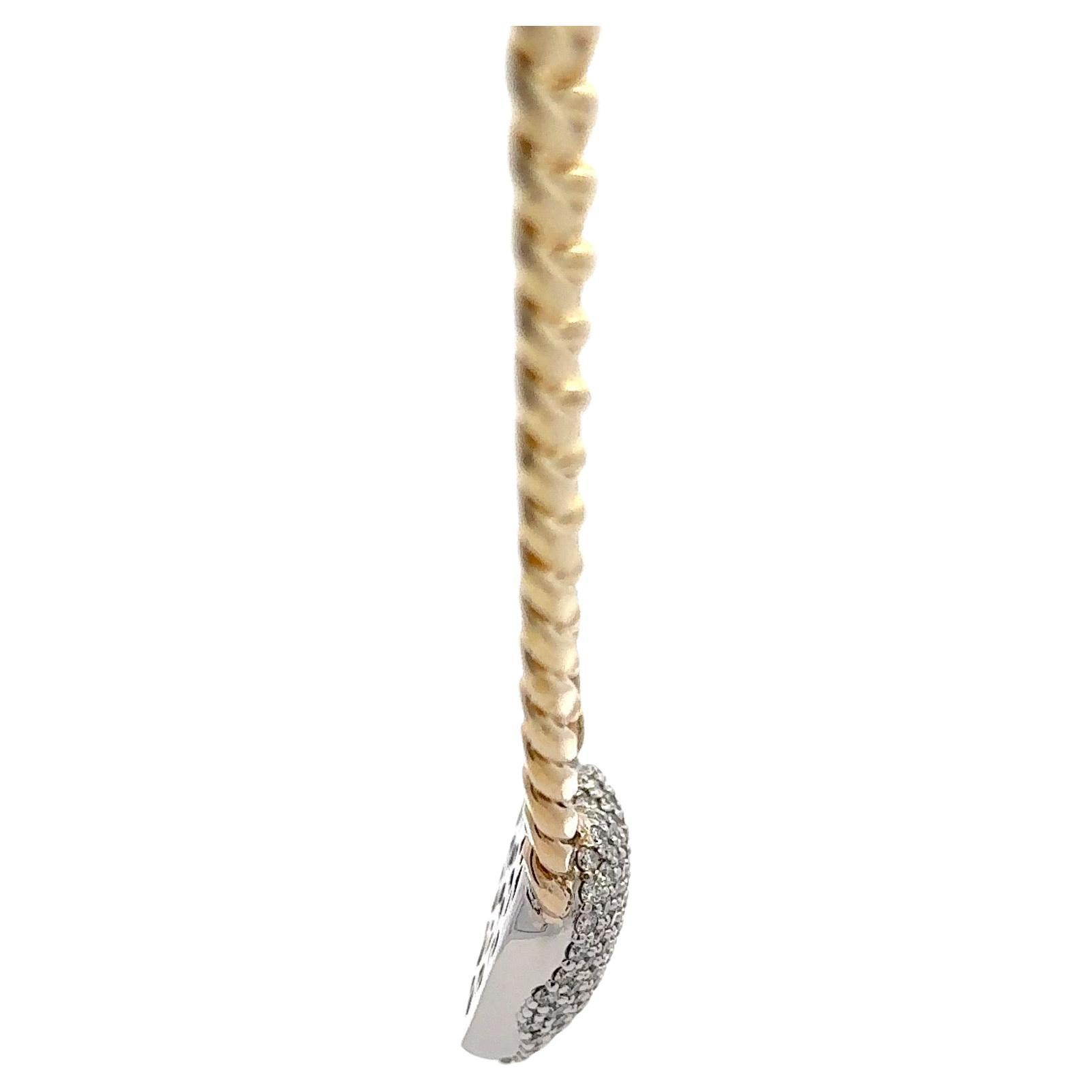 Cuore soffiato con pavé di diamanti su catena cubana in oro bianco 14 carati 2,49 CTS G SI1-2 in vendita 9