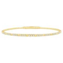 Diamant-Pyramide 14K Gold Link-Armband
