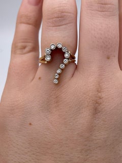 Diamond Question Mark Gold Ring