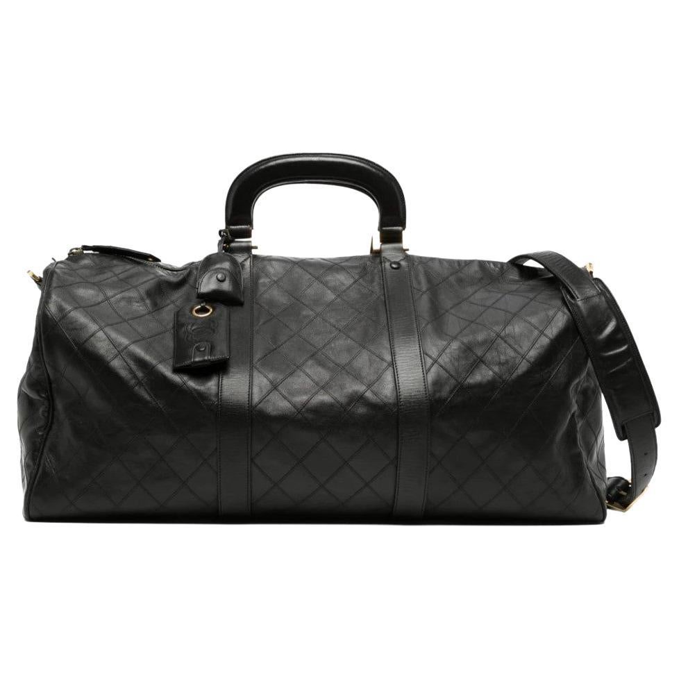 Diamond Quilted Boston Travel Bag 60cm For Sale