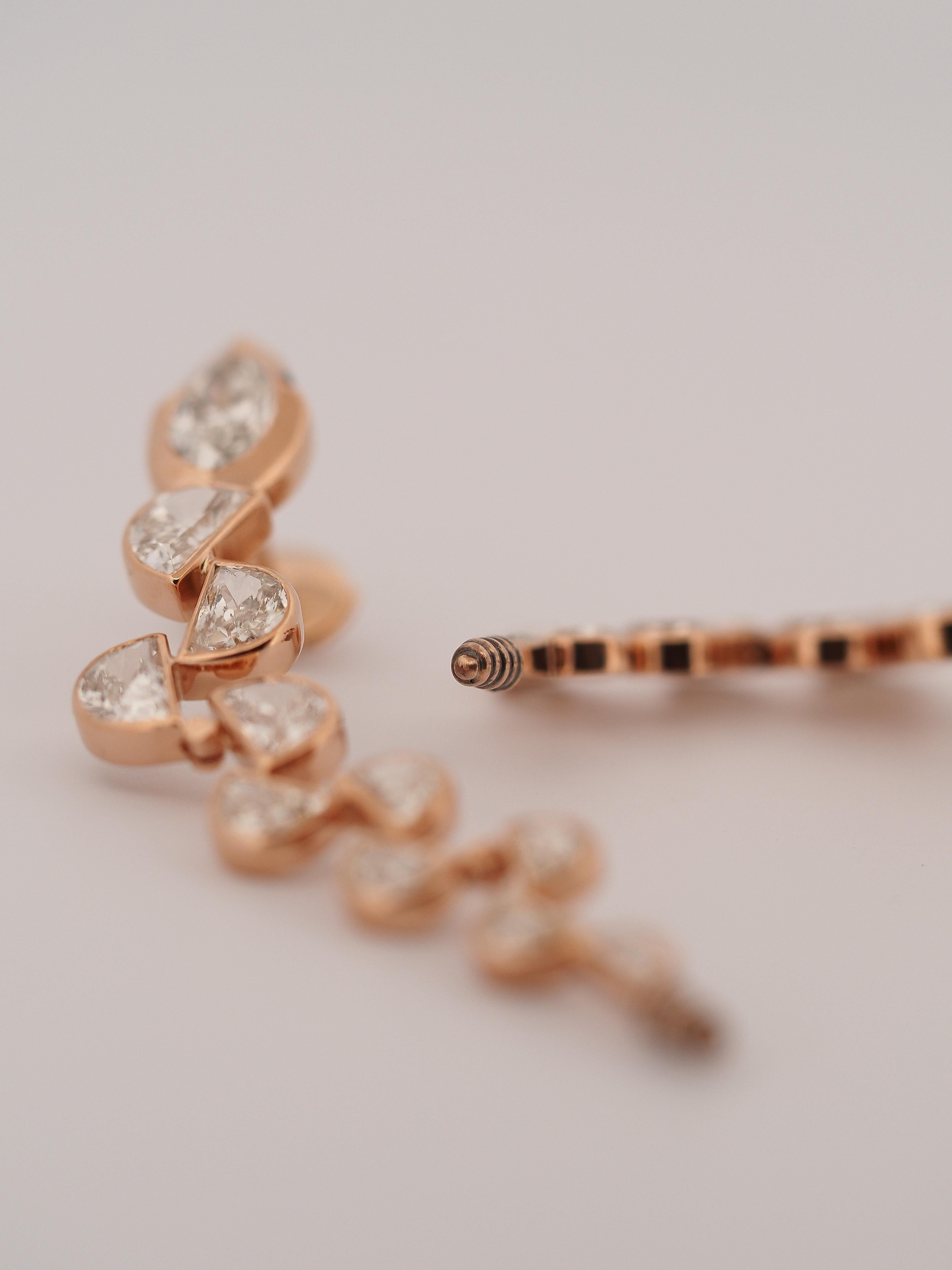 The House of KOENIG creates sustainable jewels, using exclusively recycled precious metals and conflict-free gemstones that inspire and endure. 100% SWISS HANDMADE 

These diamond earrings are unique pieces and a very special eye-catcher - our